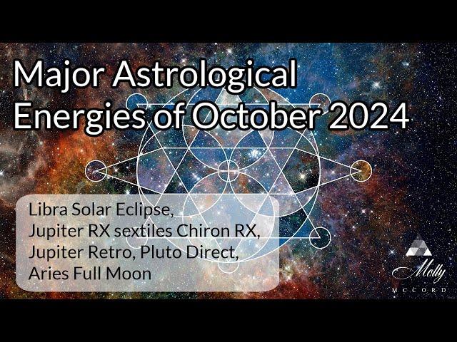 Major Astrology of October 2024 - Libra Solar Eclipse, Jupiter Retro, Pluto Direct, Aries Full Moon