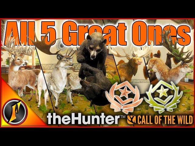 Great One Compilation! | ALL 5 Great One Species in theHunter Call of the Wild