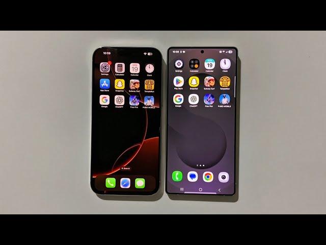SAMSUNG GALAXY S25 ULTRA VS IPHONE 16 PRO MAX - SPEED TEST AFTER ONEUI 7!!