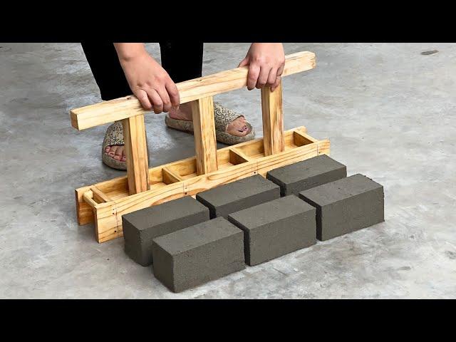 Create a Manual Brick Mold To Make Multiple Bricks At Once - Simple and Easy to do