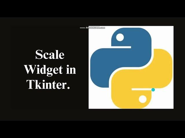 Tkinter Scale Widget | Python | GUI | Python for Beginners