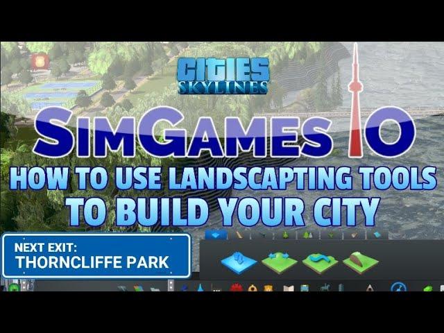 Cities Skylines: How to Use the Extra Landscaping Tools to Make a District in a Real Life City Build