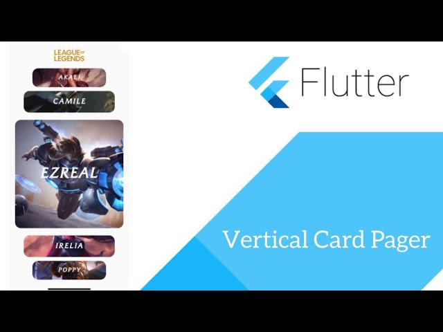 Vertical Card Pager in Flutter | Flutter Tutorials | Flutter by Google | #Flutter | #CodeStudio