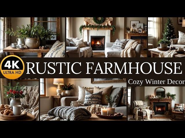 4K | 150 Rustic Farmhouse Winter Decor Ideas: Cozy Post-Christmas Ideas for Your Home | Rustic Charm