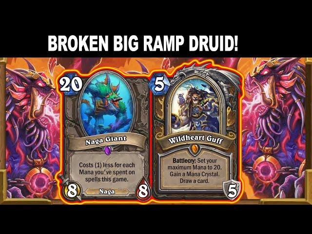 DRUID NERFS? How Broken Is Big Ramp Naga Kazakusan Druid? Voyage to the Sunken City | Hearthstone