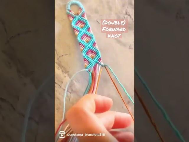 2 basic #knots of #friendshipbracelet #diy #diybracelet #handmade #howto #craft #braceletbook 125067