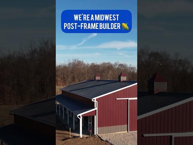 Midwest Post-Frame Builder #polebarn #postframeconstruction  #polebarnconstruction #shorts