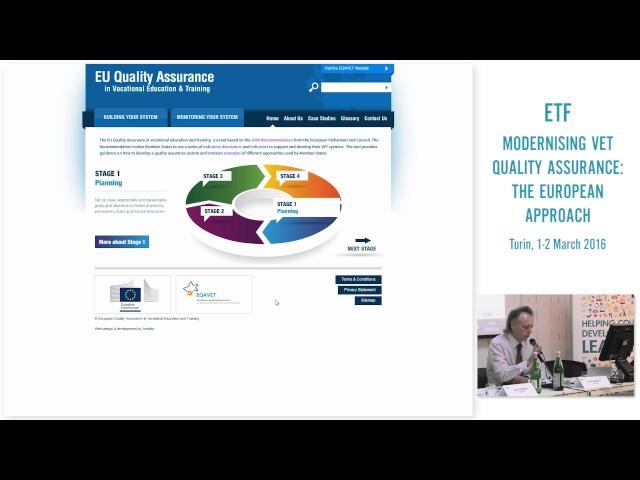 Quality Assurance in vocational education and training - EQAVET 2