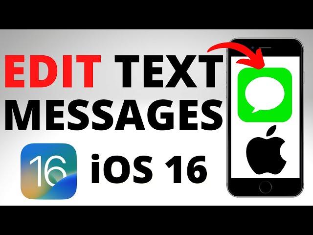 How to Edit a Text Message on iPhone - iOS 16 Edit Sent Messages