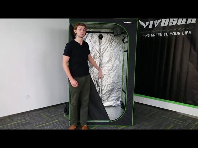 VIVOSUN | 4X4 Mylar Hydroponic Grow Tent Setup & Installation