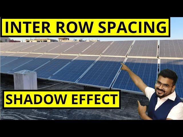 SOLAR Inter Row Spacing| Solar  Plant Shadow Analysis|  |Distance Calculation between Solar ROW