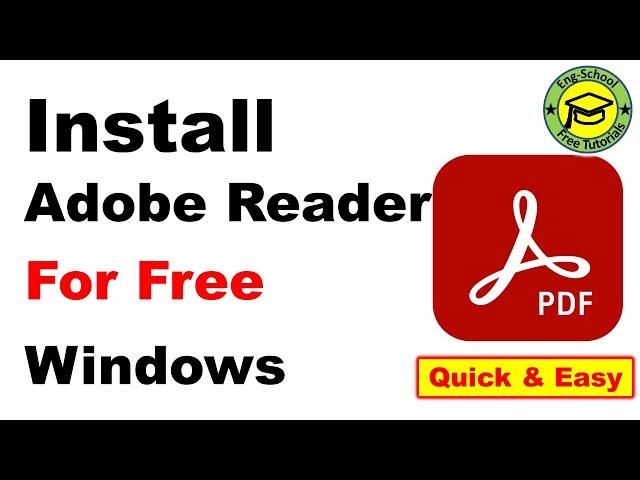 How to Download & Install Adobe Acrobat Reader for free on Windows 10/ 11 [2024]