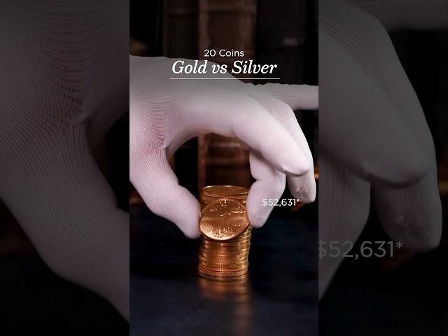 Why is gold more valuable than silver? 🩶 #goldprices #apmex #silverstacking