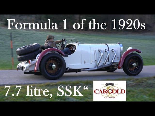 Mercedes Benz SSK Driving, 1929, W06, 7.7 litre straight six sound ! Report by Stefan Luftschitz