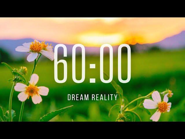 One HOUR   60 Minute Timer Relaxing Music and Alarm