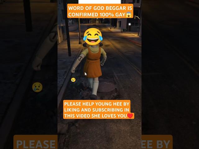 WORD OF GOD BEGGAR WAS CONFIRMED A 100% GAY  #shorts #1000subscriber #squidgame2