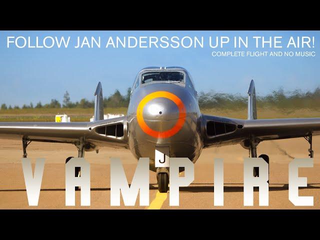 DeHavilland DH.115 Vampire Trainer. Pilot: Jan Andersson complete flight!