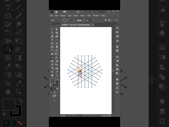 3D Letter Logo Design in illustrator #shorts #illustrator