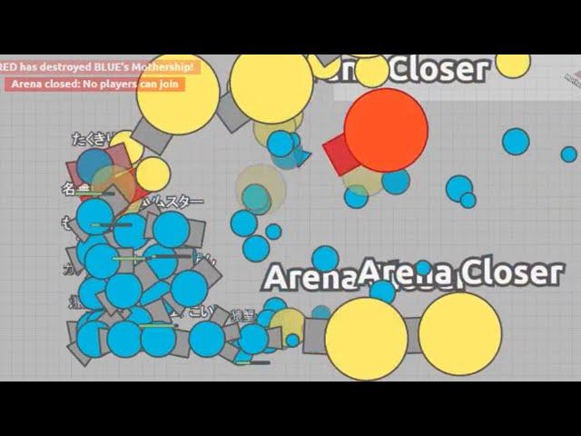 【 diep.io 】I tried to stop the Arena Closer!! (Part2) Hybrid Team and Overlord Team