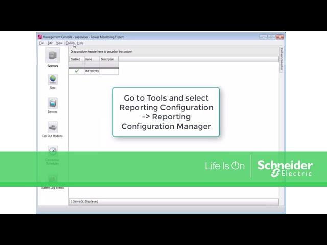 Configuring SMTP Server for Emalied Reports in Power Monitoring Expert | Schneider Electric Support