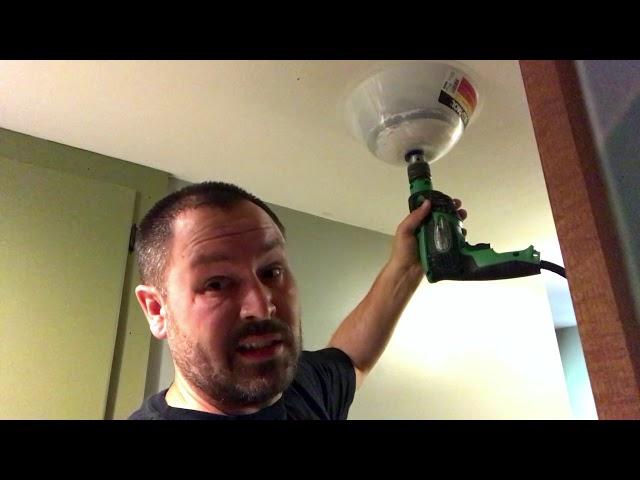 How to drill DUST FREE recessed lighting