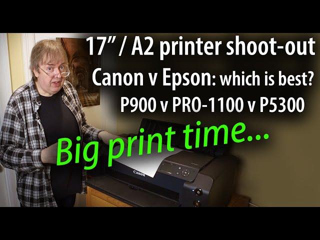 Epson vs Canon. What's the best 17 inch printer for you? P900 vs PRO-1100 vs P5300 [P5370]