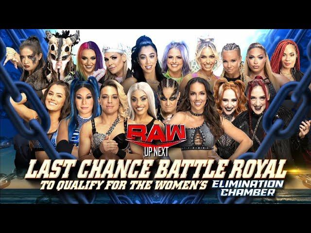 Lucha Completa: Batalla Real Femenina Oportunidad Elimination Chamber - WWE Raw 19/02/2024 (Español)