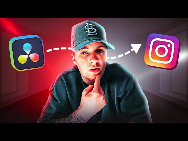 How to make Instagram REELS in DaVinci RESOLVE !!