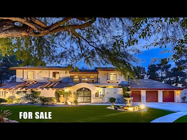 ULTIMATE Henderson Home for Sale | THEATER, Waterfalls, RIVER, Pool, SPA, Fountains, Outdoor Bath