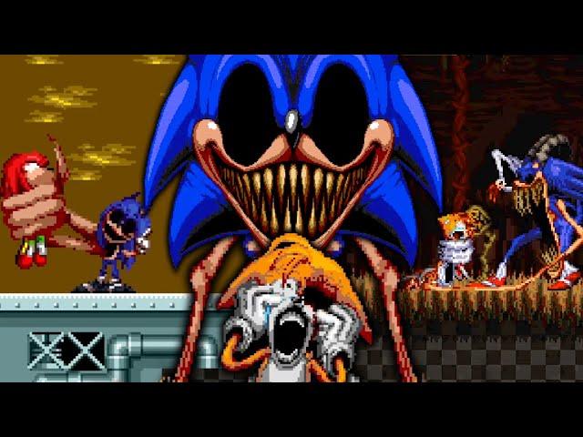 SONIC.EXE ONE MORE TIME REPIXELED (SONIC.OMT/ONE LAST ROUND REWORK REMAKE)