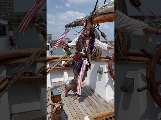 Captain Jack Sparrow at sea. #pirates #johnnydeppimpersonator #comedy #actor #artist