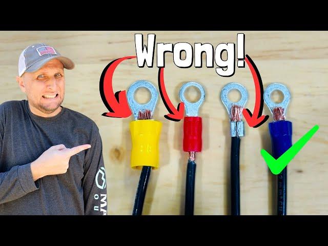 50% Failure Rate!  How To Install Crimp Connectors Like The Pros!