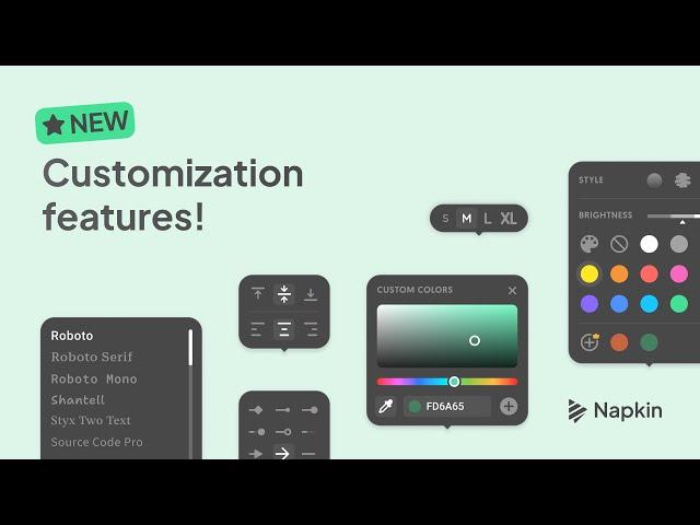 Napkin AI - New Visual Customization Features  #napkinai