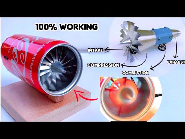 Making a Jet Engine using soda can | diy Jet engine |  fully functional Jet Engine