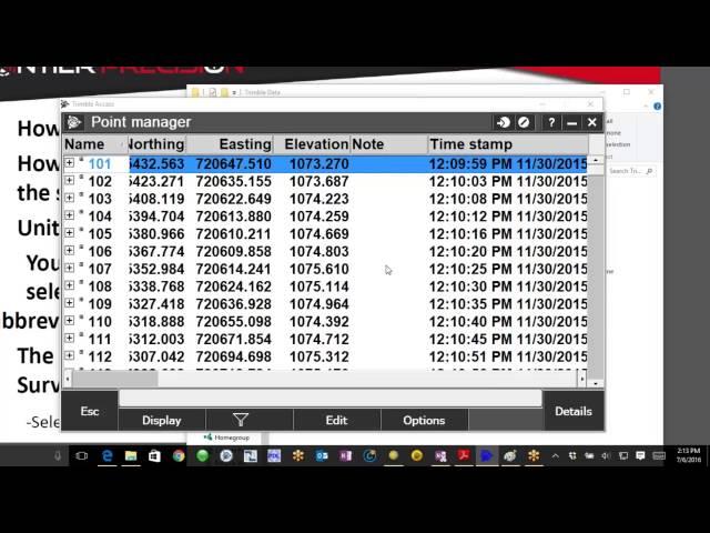 Point Manager Freeze Function