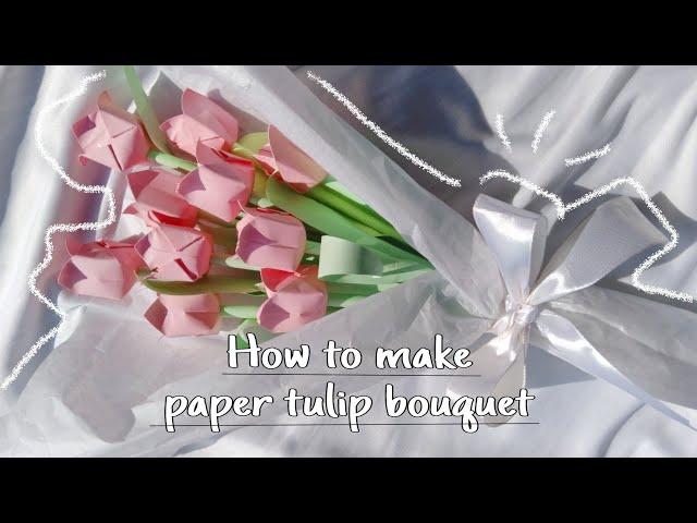 perfect DIY gift idea | how to make paper tulip  #diy #paperflower #gift