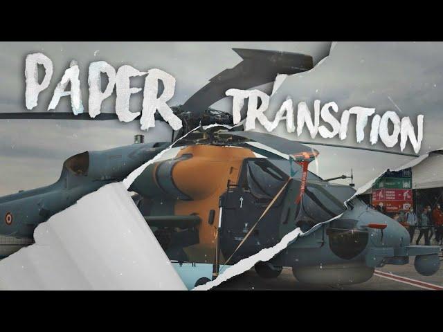 انتقالة تمزق الورق | Paper Transition