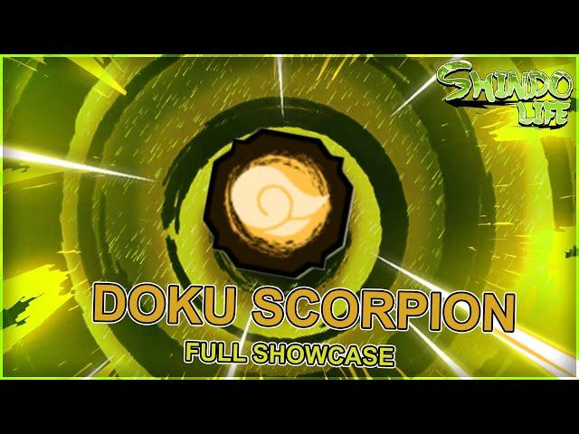 [CODE] *MAX* DOKU-SCORPION BLOODLINE FULL SHOWCASE! | Shindo Life! | Shindo Life Codes | rellgames