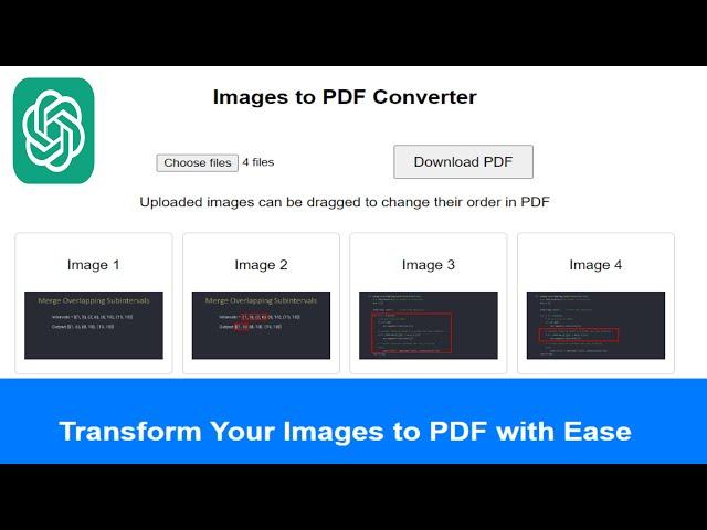 How I Created Images to PDF Converter Website Using Chatgpt | Chatgpt for Coding