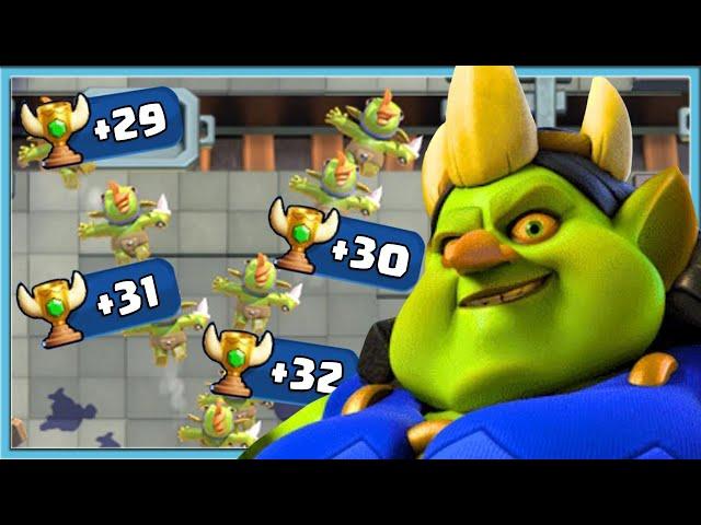  SO GOOD NEW GOBLIN LADDER! BEST DECK FOR IT / Clash Royale