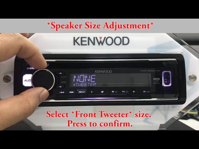 KDC 300UV How to select Speaker Size for Optimum Sound Performance