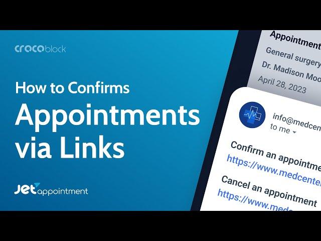 How to Confirm Appointments Via Links | JetAppointment Plugin