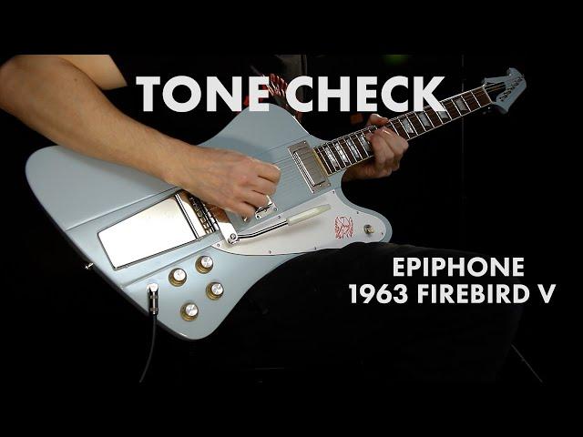 TONE CHECK: Epiphone 1963 Firebird V Guitar Demo | Cream City Music