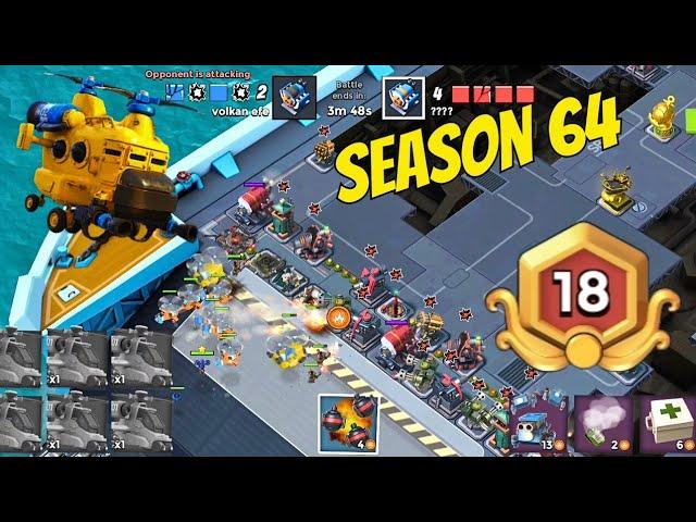 Warships Season 64 [WIN STREAK 14 AND RANK 18!!!!] Boom Beach Gameplay