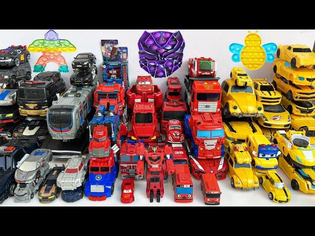 Go!Transformers Robot Tobot Car Park Transformation: Popit BUMBLEBEE BLACK PANTHER Legacy Stopmotion