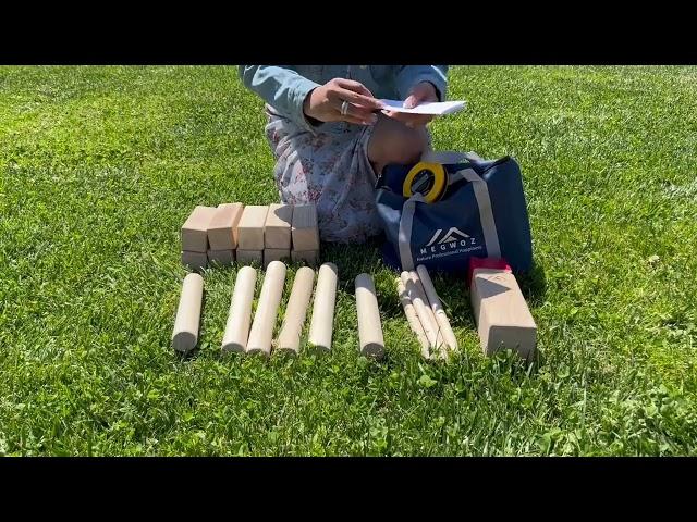 MEGWOZ KUBB YARD GAME   So much fun!!! Full Review