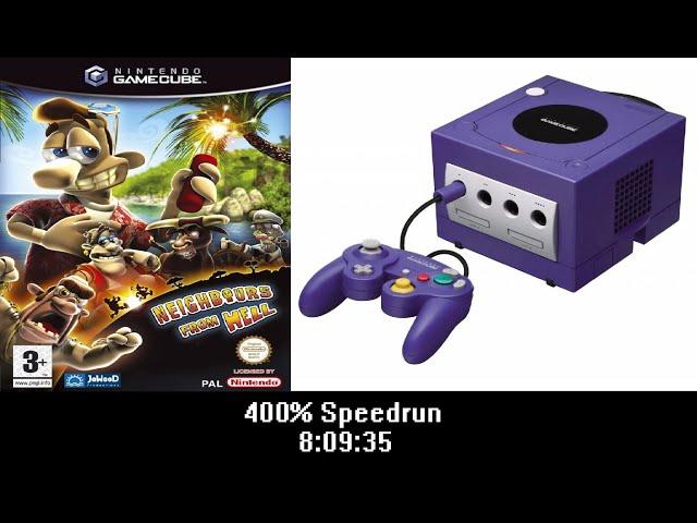 (Speedrun) 400% Neighbours from Hell Console edition GameCube 8:09:35