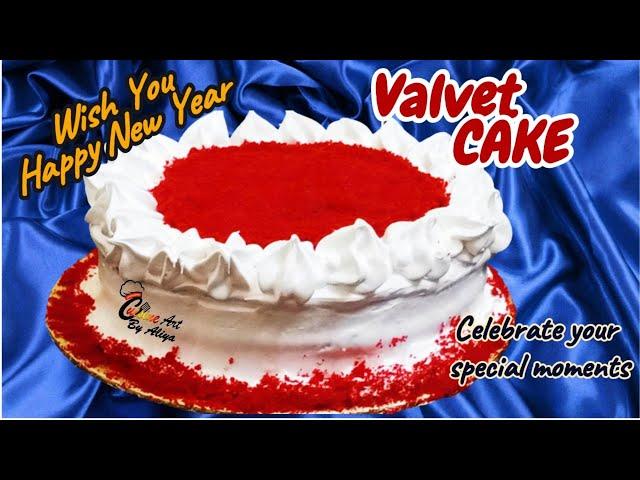 Red velvet cake | valentine cake | Recipe by Cuisine Art by Aliya | new year cake |