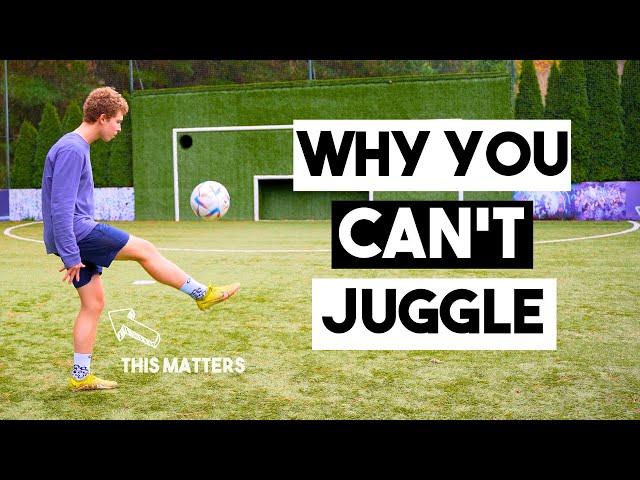 How To ACTUALLY Juggle A FOOTBALL For Beginners