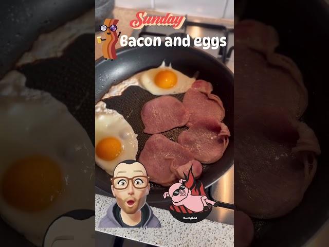 Bacon and eggs time #baconandeggs #bacon #eggs